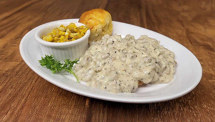 Country Fried steak special made famous by Crystal Woods Lake Supper Club, the best country fried steak in westfield wisconsin